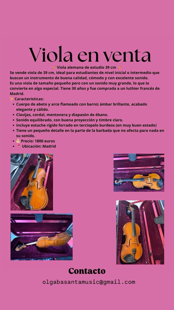 Viola alemana de estudio