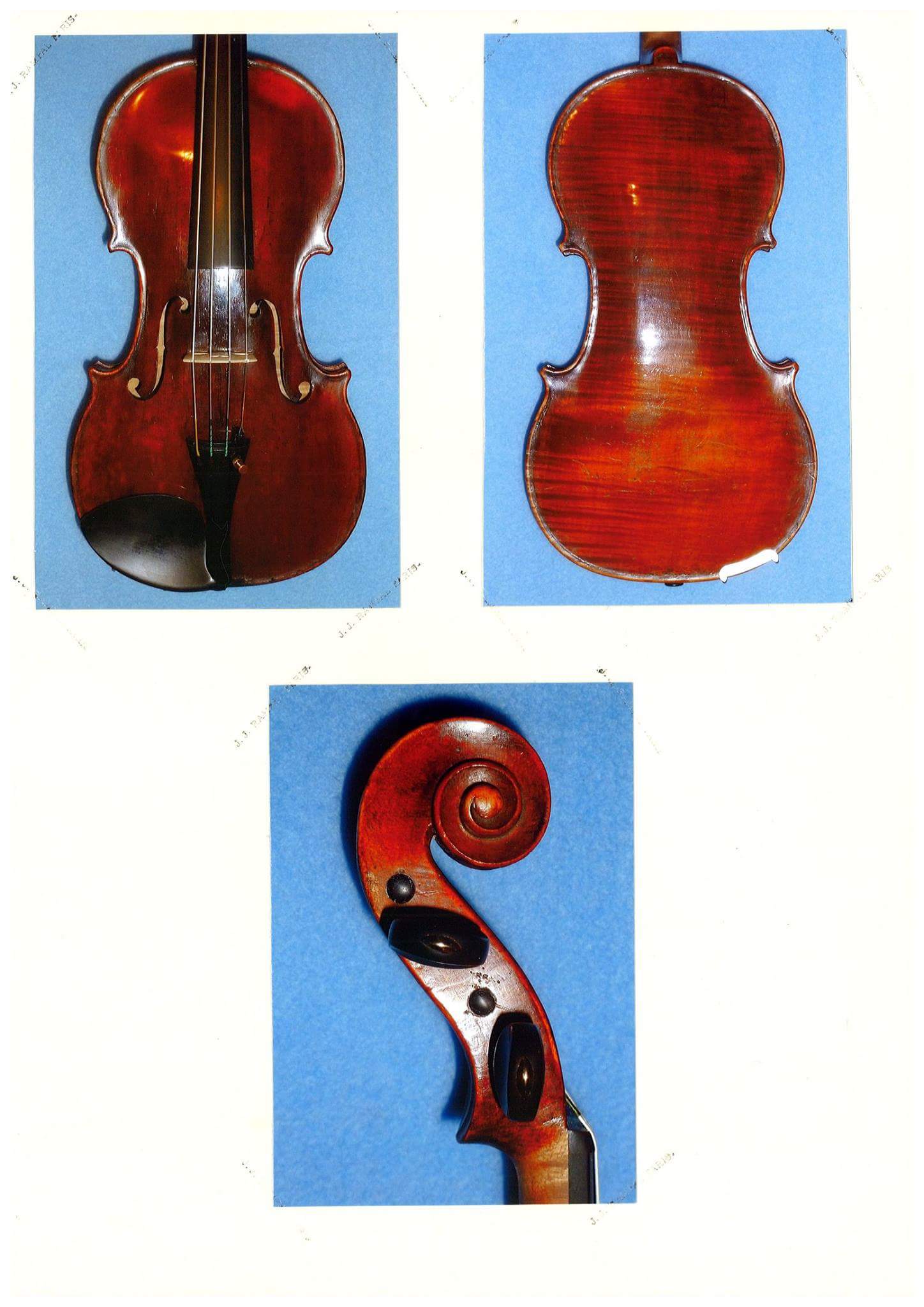 violín francés de 1784 certificado